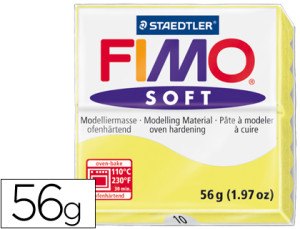 Pasta p/ Modelar Staedtler Fimo Soft 56 Gr Cor Amarelo Limão