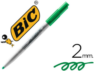Marcador Bic Velleda p/ Quadro Branco - Verde Ponta Redeonda