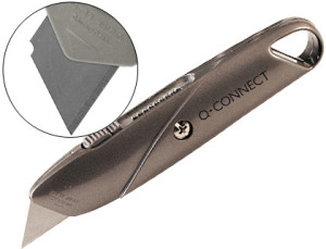 X-Ato Q-Connect Metalico Largo Lamina de 18 mm