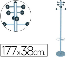 Cabide Sie Metalico 626 c/ Porta Guarda Chuva 8 Suportes 1,77X38 cm