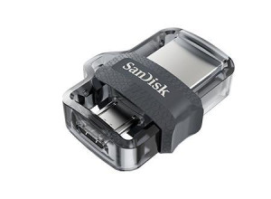 Pen Drive USB Ultra Dual Drive 64GB 3.0 (Transparente) - SANDISK