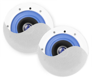Pack Colunas de Teto 5,25" Baixo Perfil 30W (ESCS6) - POWER DYNAMICS