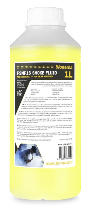 Líquido Média Densidade FSMF1S p/ Máquina de Fumo (1 Litro) - beamZ