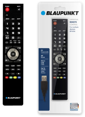 Comando TV/SAT/TDT/DVD/VCR 4:1 Programável p/ PC - BLAUPUNKT