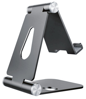 Suporte de Mesa M Ajustável p/ Smartphone/Tablet´s (Cinzento) - AISENS
