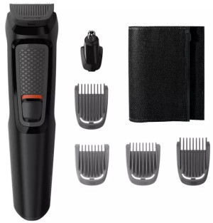 Aparador Barba/Cabelo/Nariz Multigroom "6-EM-1" Recarregável - PHILIPS