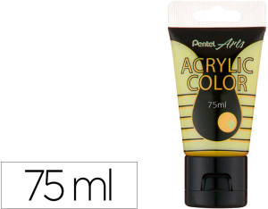 Tinta Acrilica Em Tubo 75ml (Amarelo Metalico) - PENTEL