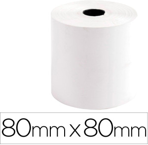 Rolo Calculadora Termico 80 Mm X 80 Mm 44 G/M2 - EXACOMPTA