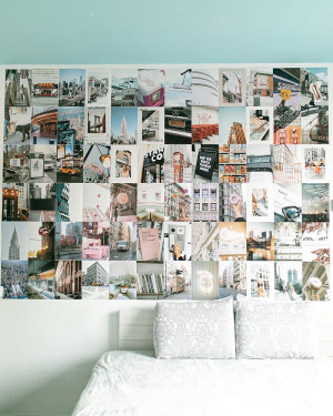 Decoração de 100 Fotos Nova Iorque p/ Parede - FLAMINGUEO