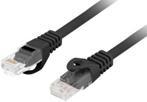 Cabo de Rede RJ45 UTP CAT6 Preto (50cm) - LANBERG