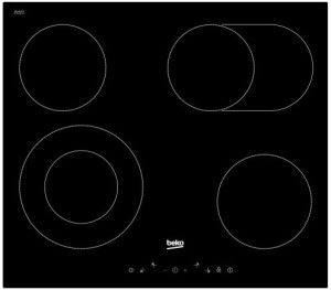 Placa Vitrocerâmica 4 Zonas 6900W HIC64403T (Preto) - BEKO