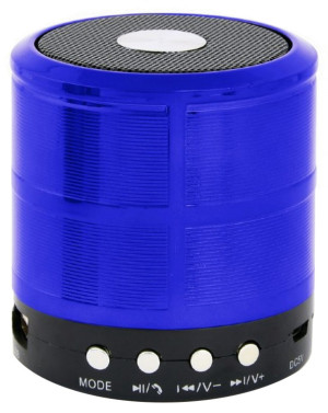 Coluna Mini Portátil Bluetooth (Azul) - GEMBIRD