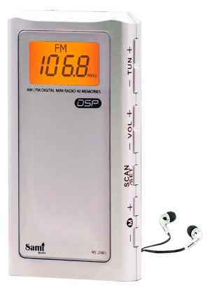 Rádio AM/FM Mini Xs Digital RS-2985 - SAMI