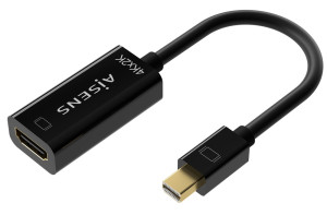 Cabo Conversor Mini Displayport Macho - HDMI Fêmea (15 cm) - AISENS