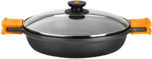 Caçarola Efficient 32cm 5L (Preto/Laranja) - BRA