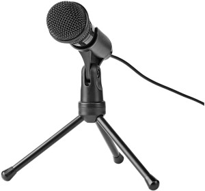 Microfone Condensador c/ Tripé (Preto) - NEDIS