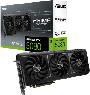 Placa Gráfica GeForce RTX 5080 Prime OC 16GB GDDR7 DLSS4 - ASUS