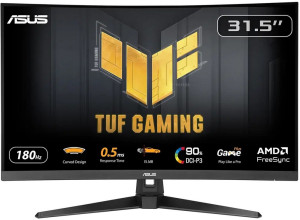 Monitor Curvo TUF Gaming VG32WQ3B VA 31.5" QHD 16:9 180Hz FreeSync - ASUS