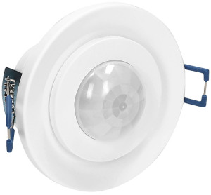 Sensor de Movimento PIR de Encastre/Ajustável c/ Rotação 360° (Branco) - ORNO