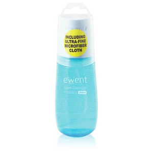 Kit de Limpeza Ecrãs/Plásticos/Equip. Electrónicos (200ml) - EWENT