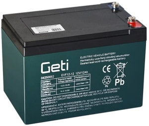 Bateria de Chumbo 12V 12Ah (151 x 99 x 97 mm) p/ Motas Electricas - GETI