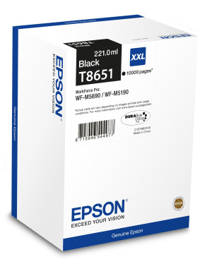 Tinteiro EPSON PRETO XXL 10.000 hojas WF-M5000 series - C13T865140