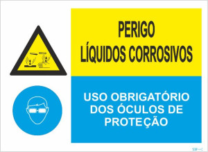 Sinal Composto - Fotoluminescente 1F. 400x300mm
