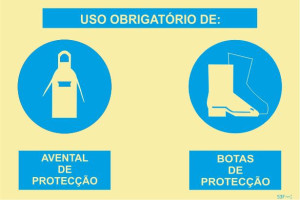 Sinal Composto - PVC Opaco 800x600mm