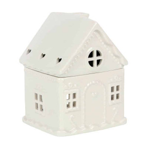 WHITE GINGERBREAD HOUSE Wax Melter