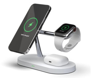 Tech-Protect A12 3w1 Magnetic MagSafe Wireless Charger biały