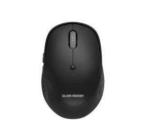 Silver Monkey M90 Wireless Comfort Mouse Black Silent