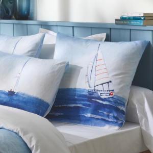 Traversin percale Tradilinge uni BLANC (Régate) (Couleur : Blanc)