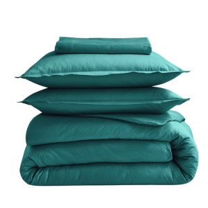 Drap plat percale Tradilinge ÉMERAUDE (Couleur : Emeraude)