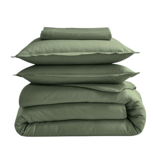 Drap plat percale Tradilinge KAKI (Couleur : Kaki)