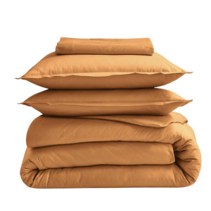 Taie 100% coton Tradilinge CAMEL (Couleur : Camel)