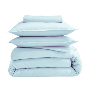 Traversin 100% coton Tradilinge CELESTE (Couleur : Céleste)