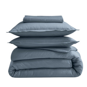 Drap plat 100% coton Tradilinge ORAGE (Couleur : Orage)
