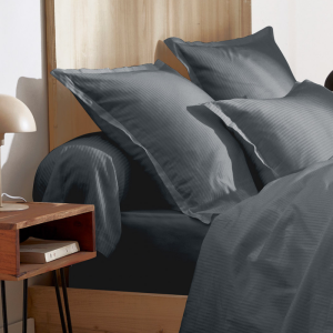 Traversin satin Tradilinge GRAND HÔTEL GRAPHITE (Couleur : Graphite)