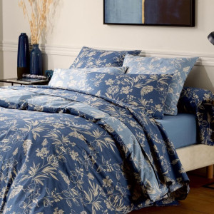 Traversin percale Tradilinge ÉLOÏSE ARDOISE