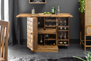 Barkast wijnkast sheesham hout