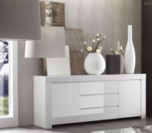 Wit hoogglans dressoir