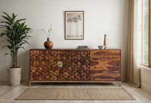Dressoir massief sheesham hout 180 cm