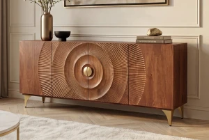 Dressoir madeira mangohout bruin 177 cm