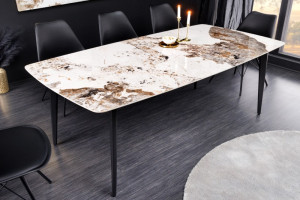 Tafel keramiek natuursteenlook 180 cm
