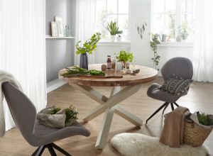 Wohnling Ronde eettafel acaciahout 120 cm