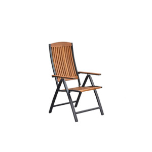 Athos Klappsessel Aluminium/Akazie