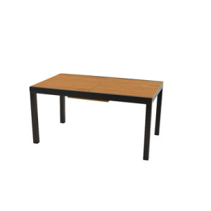 AZ-Tisch 150(200)x90 cm, Aluminium/Polywood