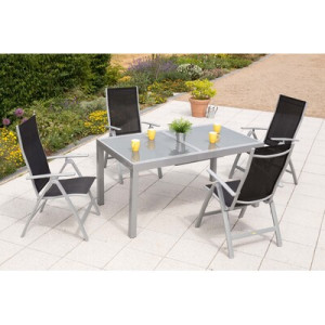 Carrara Set 5tlg. Aluminium/Textil