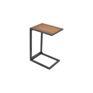 Cee Besteilstelltisch Aluminium/Akazie