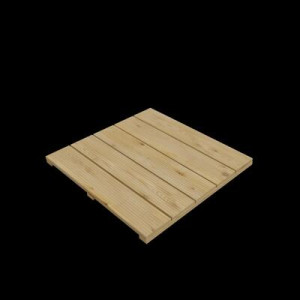 Holzfliese 50 x 50 cm